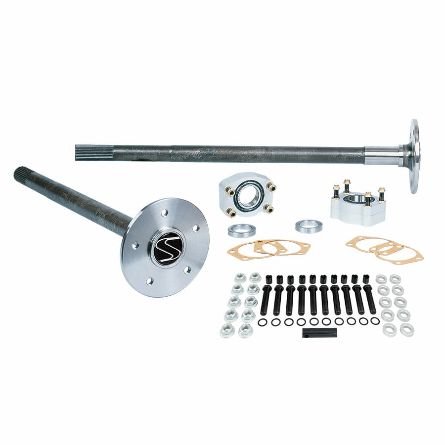 P3509F8658-Strange Alloy Axle Package  For 1986-1993 Mustang 8.8 Rear End  35 Spline Alloy Axles, C-Clip Eliminator Kit, & 5/8" Stud Kit