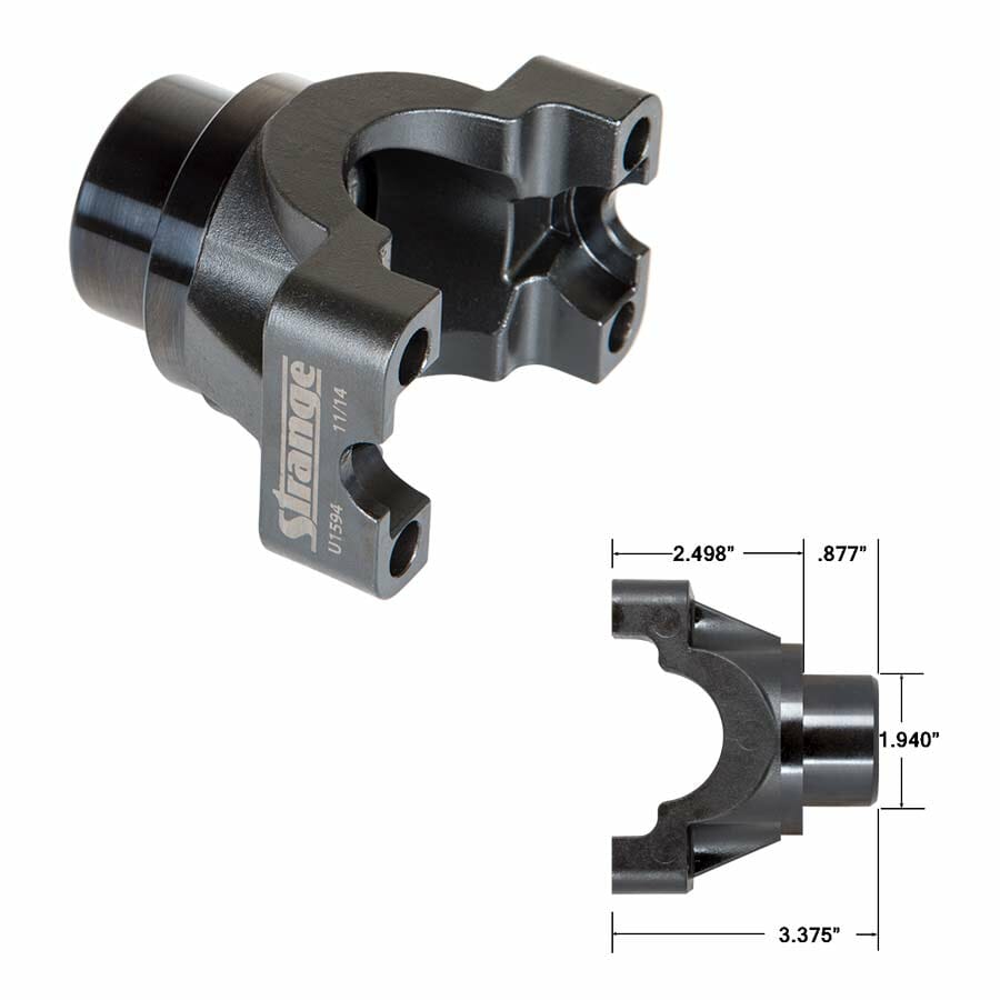 U1594-Strange Chrome Moly 1350 Series Yoke Fits GM 8.5 10 Bolt Rear Ends