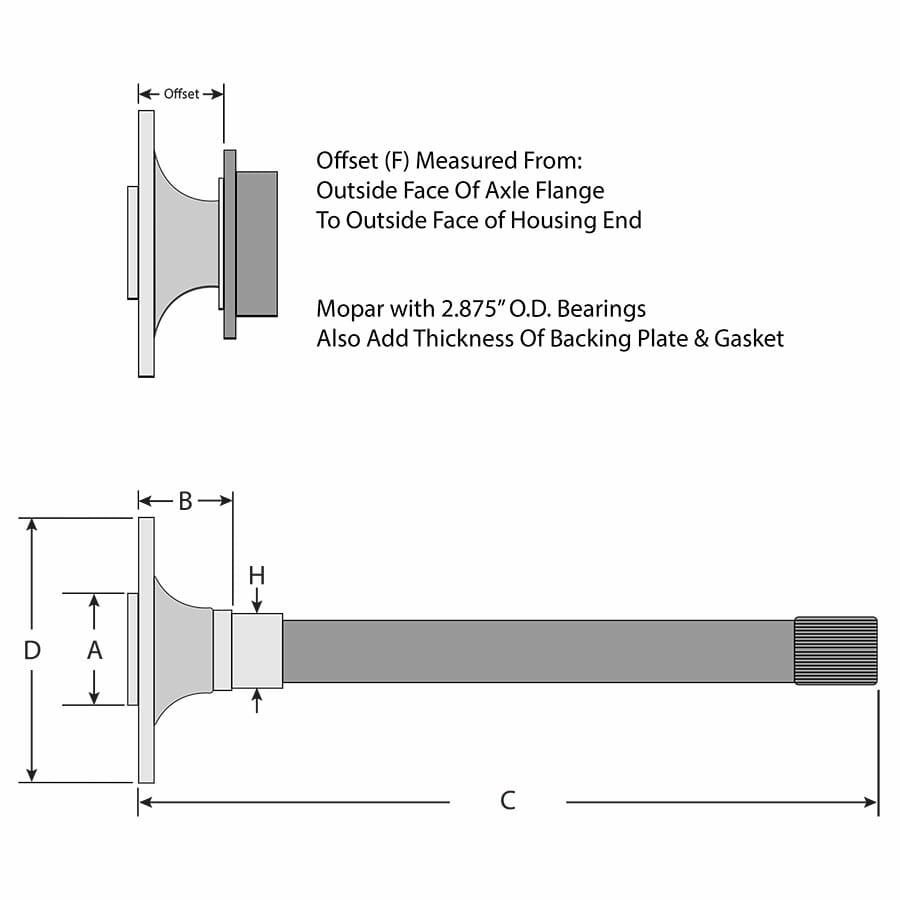 Strange Pro Series Rear Brake Kit | For Mopar Housing Ends – Includes Bearings | 1 Pc Rotors, 4 Piston Calipers & DTC-30 Semi Metallic Pads