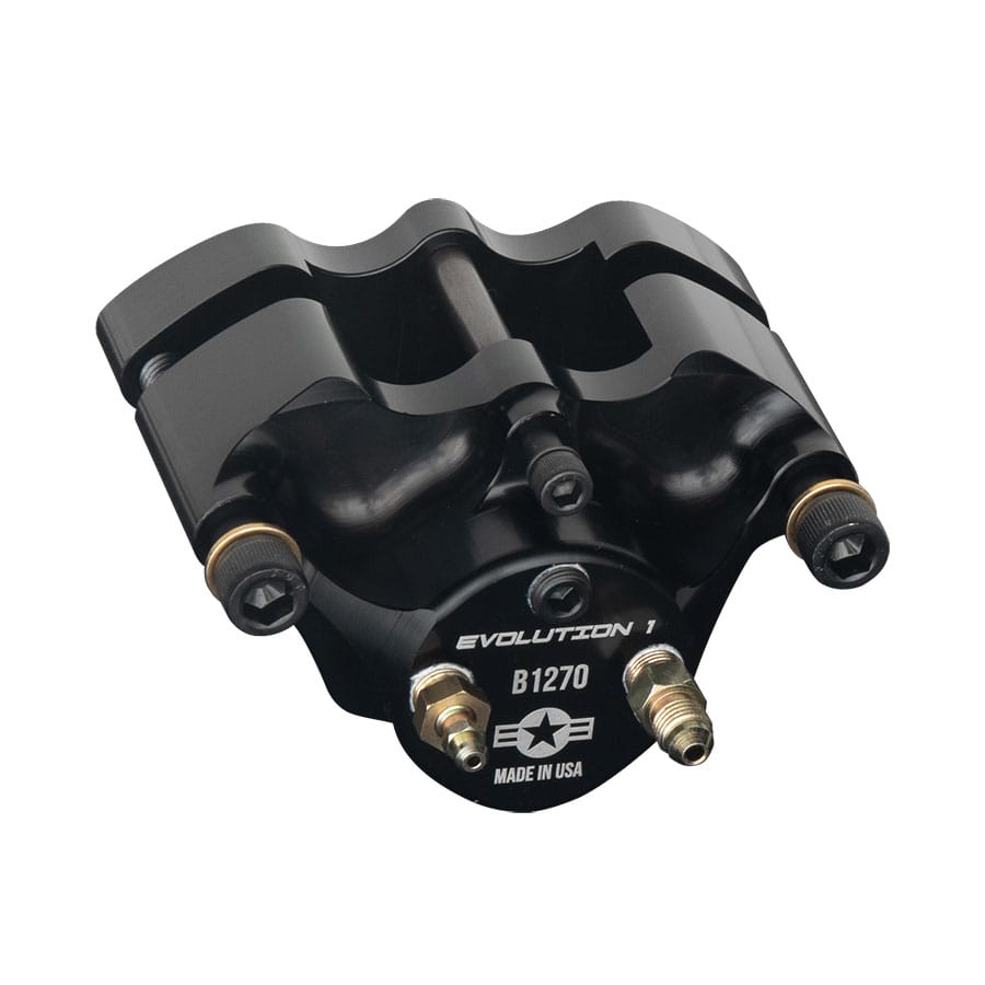 Evolution Single Piston Billet Caliper | For Strange Evolution Spindle Mount Front Brake Kits