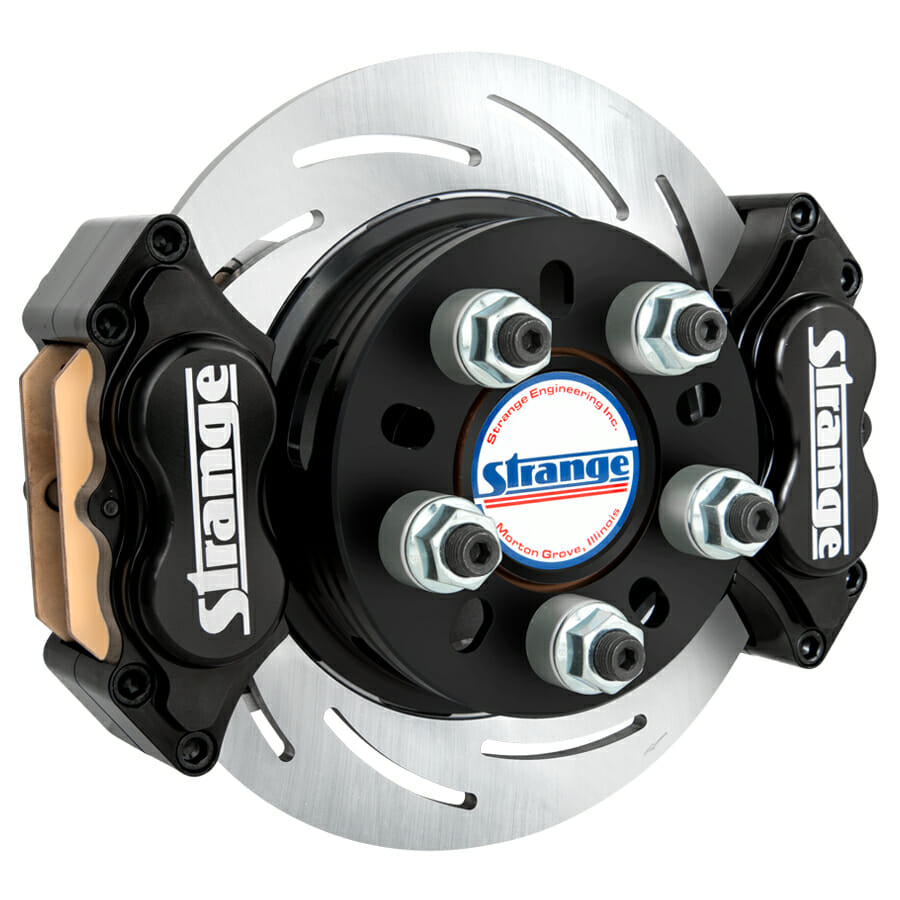 Pro II Stainless Dynamic Drive Mount Dual Rear Brake Kit | For 3.150″ Symmetrical Housing Ends | Pro Series 2S Rotors, 4 Piston Billet Evolution 4 Calipers | & DRM-35 Metallic Pads
