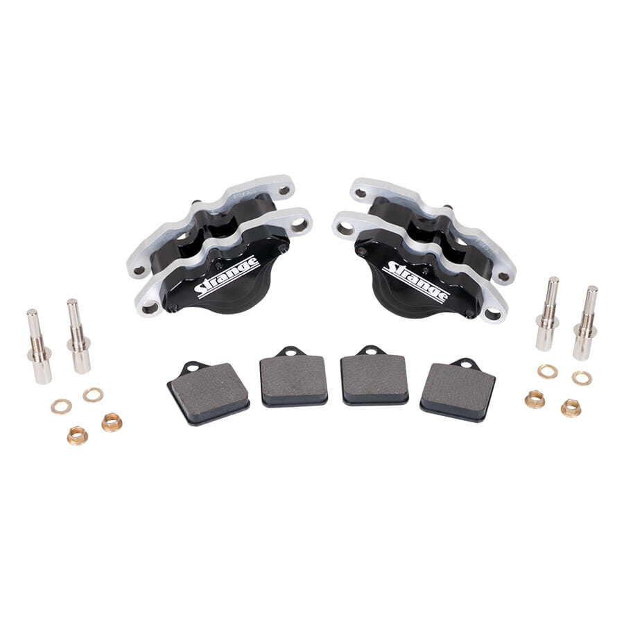 B1816-Strange Caliper Kit - 1 3/4" Piston  With Slider Assembly &amp; Soft Metallic Pads