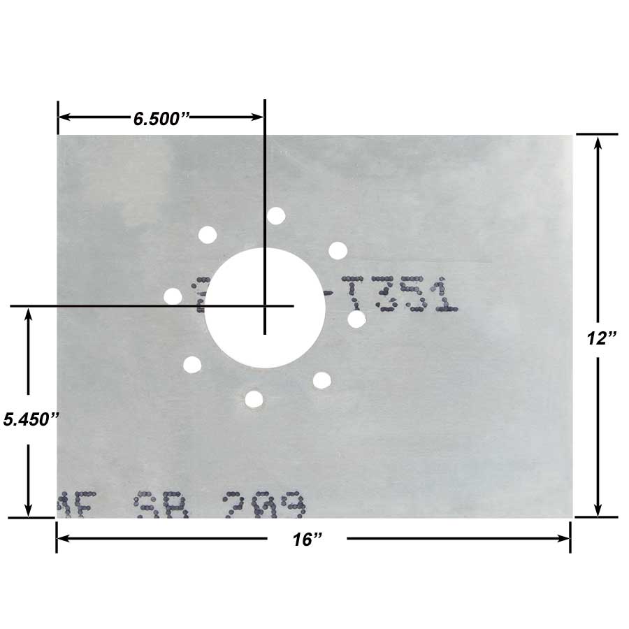 Semi-Finished Mounting Plate  Machined For Strange 9″ Top Load Live Axle