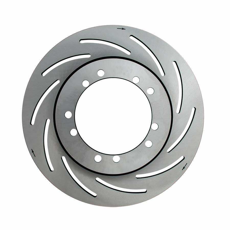 F1267-11 1/4" Slotted Steel Rotor  For Floater Kits Produced Before 2013  With 4 3/4" &amp; 5" Bolt Circles - Right Hand Side