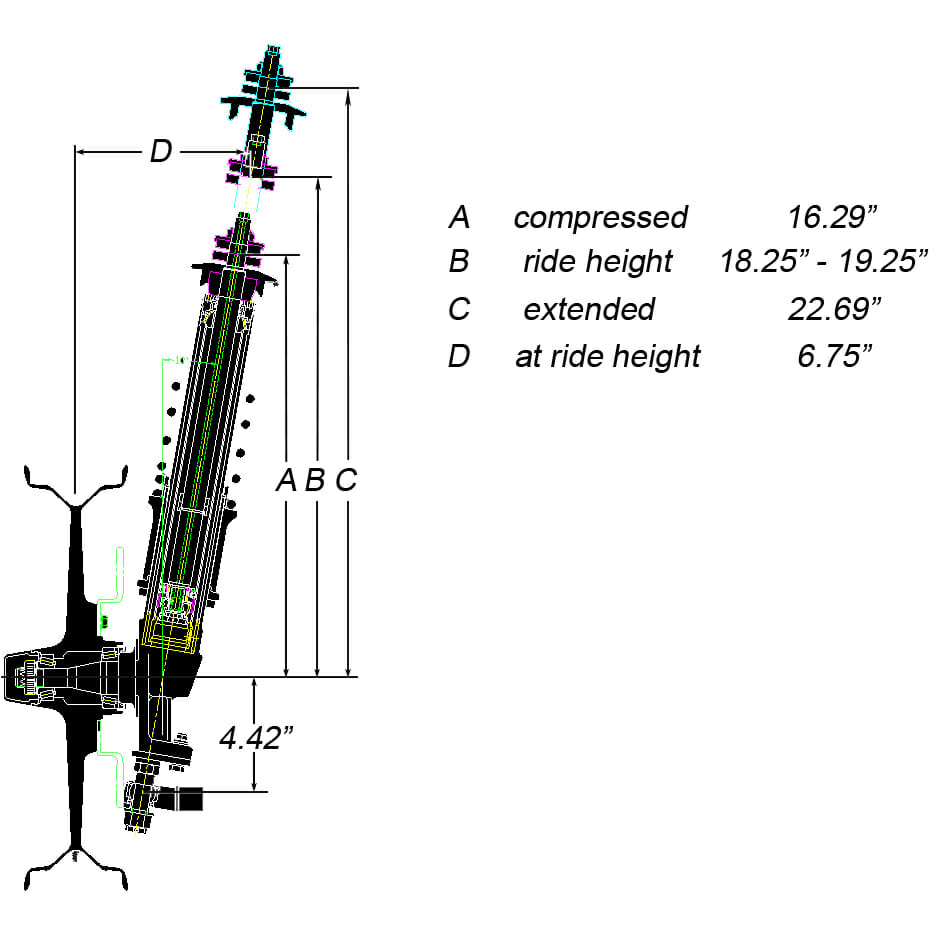 Strange GT Strut Package | Double Adjustable With L/W Brake Kit | For Spindle Mount Wheels