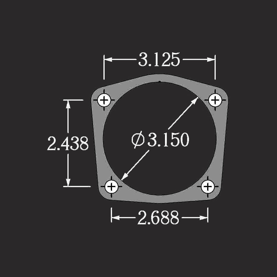 Housing Ends  Small GM – For 3.150″ Bearing  Clearance For 4 Channel ABS Sensor