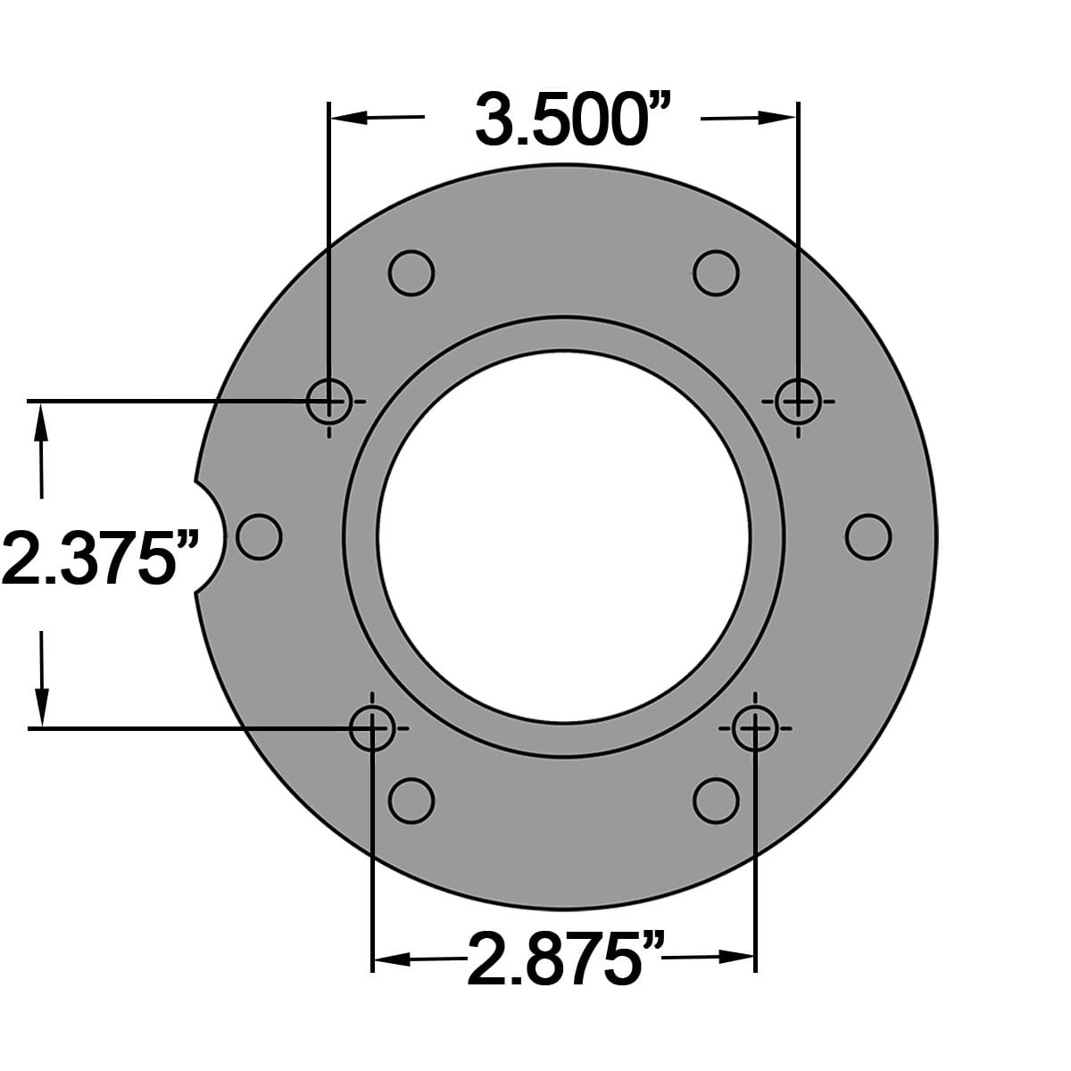Aluminum Dragster / Altered Housing | 27″ Wide – Includes Solid Mounting Plates