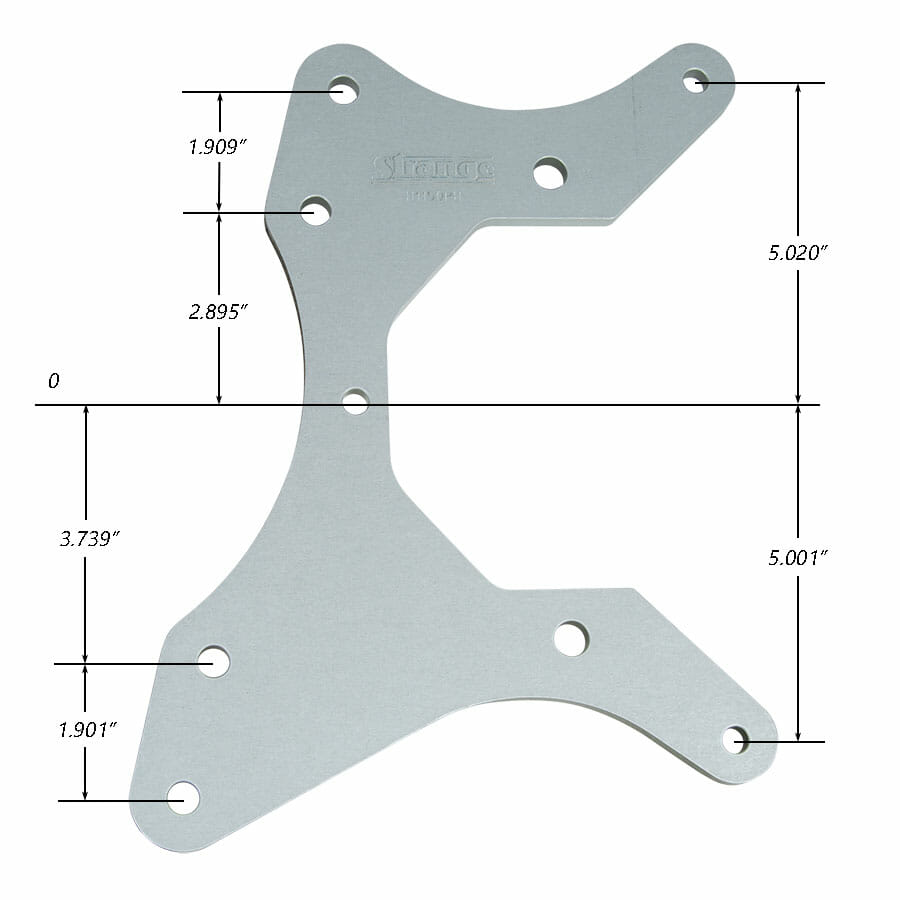 Solid Mounting Plate | For Strange Aluminum Dragster / Altered Housing