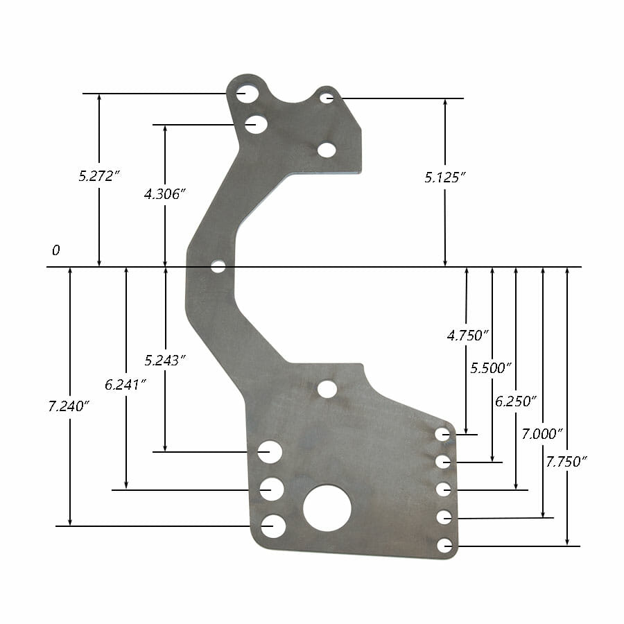 Four Link Mounting Plate | For Strange Aluminum Dragster / Altered Housing