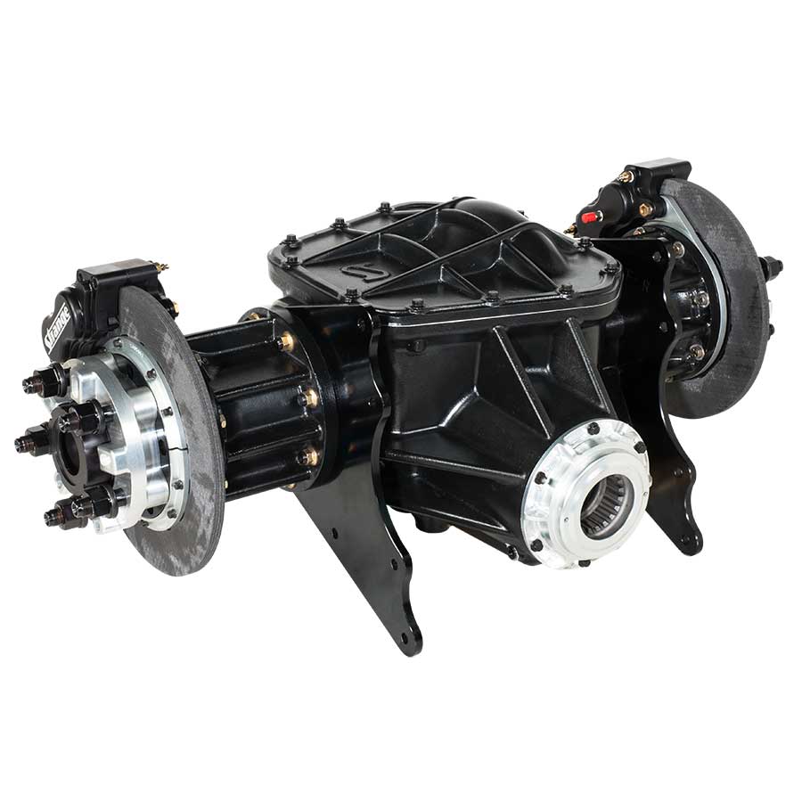 L7400-Strange 12 1/4" Live Axle Assembly  With 3.20 Gear Ratio &amp; 11 1/2" Carbon Brakes