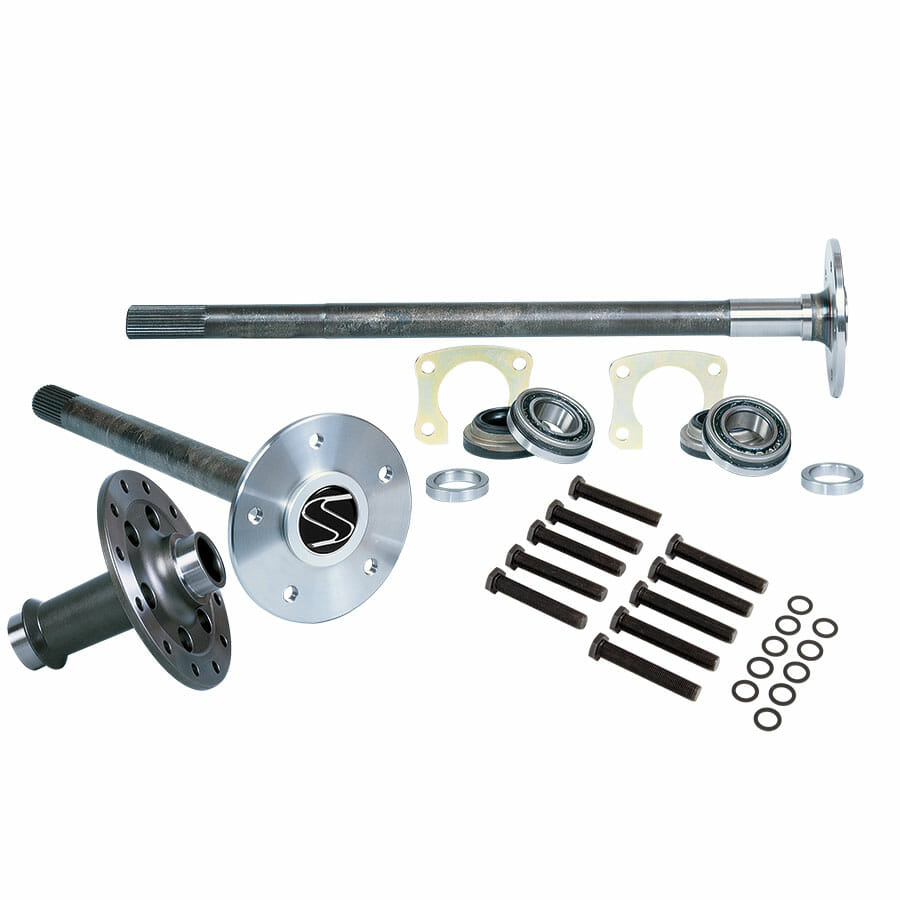 P3504S-Strange 35 Spline Alloy Axle Package  With Spool, Axle Bearings, Retainer Plates &amp; Wheel Studs