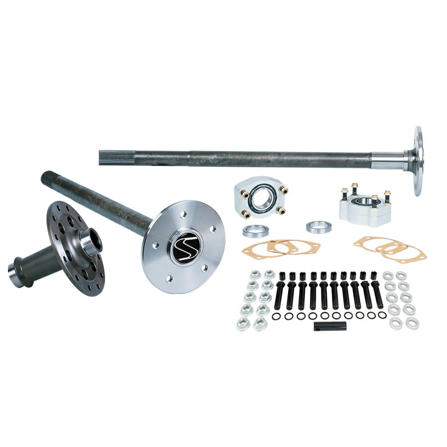 P3509F8658S-Strange Alloy Axle &amp; Spool Package  For 1986-1993 Mustang 8.8 Rear End  35 Spline Alloy Axles, Spool, C-Clip Eliminator Kit, &amp; 5/8" Stud Kit