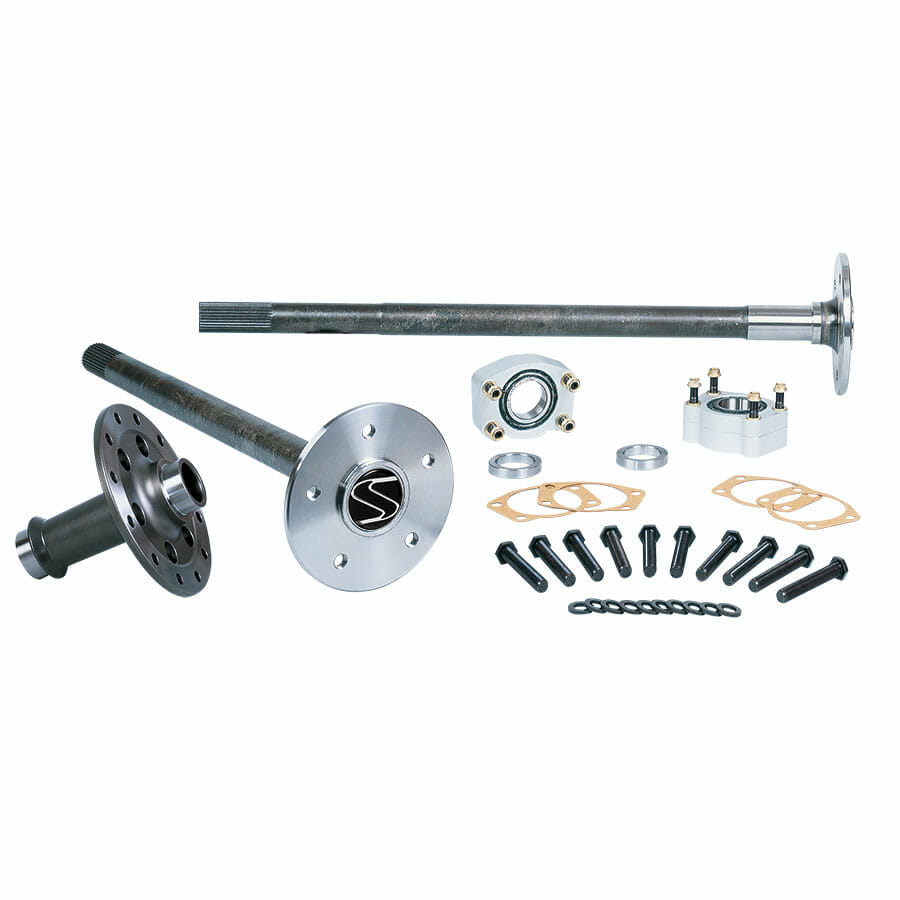 P3509F86S-Strange Alloy Axle &amp; Spool Package  For 1986-1993 Mustang 8.8 Rear End  35 Spline Alloy Axles, Spool, C-Clip Eliminator Kit, &amp; Wheel Studs