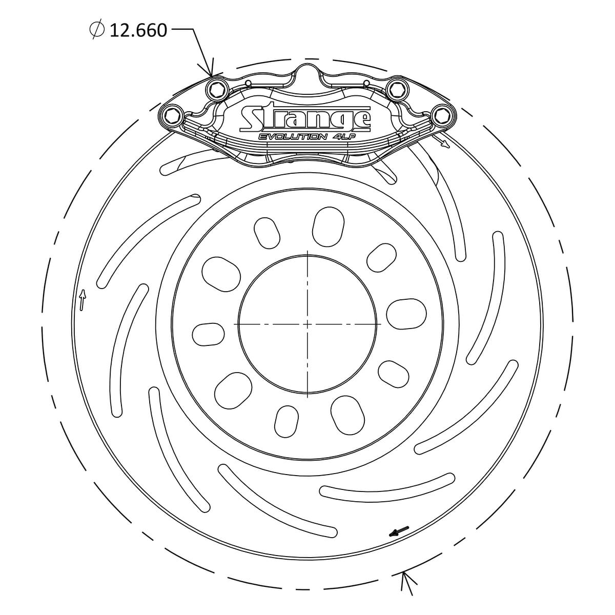 Upgrade From Dual Evolution 4 Billet Calipers | To Dual Evolution 4 Low Profile Billet Calipers