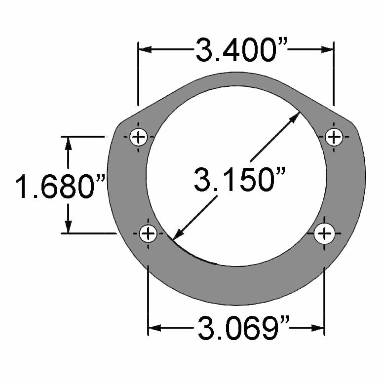 Strange Evolution Dynamic Drive Mount Rear Brake Kit | For Strange 3.150″ Ford 8.8 Housing Ends | Evolution S Rotors, 4 Piston Billet Evolution 4 Calipers | With DRM-35 Metallic Pads